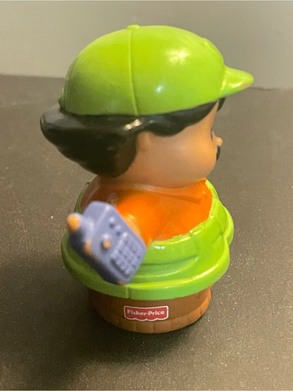 Little people chubby Green and Orange Figure Toy with walkie talkie